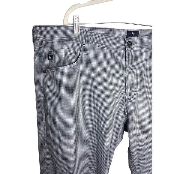 AG Adriano Goldschmeid Pants Men's 40 Tellis Modern Slim Micro-Houndstooth Print - Picture 7 of 8